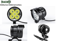China 12000mah Rechargeable Cycle Led Light , 50W Bike Front Led Light factory