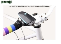China 350 Lumen CREE Led Rechargeable Bicycle Lights With 120db Speaker factory