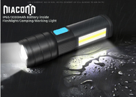 USB Rechargeable cree Led work Flashlight , COB Side work Light with Magnetic Base