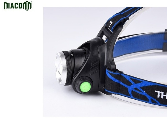 Zoomable USB Rechargeable Headlamp 1000lm Brightness For Camping And Running